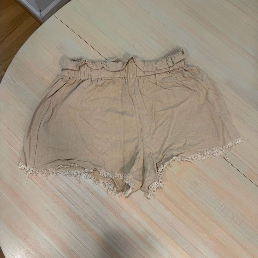 Cotton On High Waist Tan Shorts